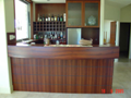 Bar cabinets using Jarrah veneer & solid timber
